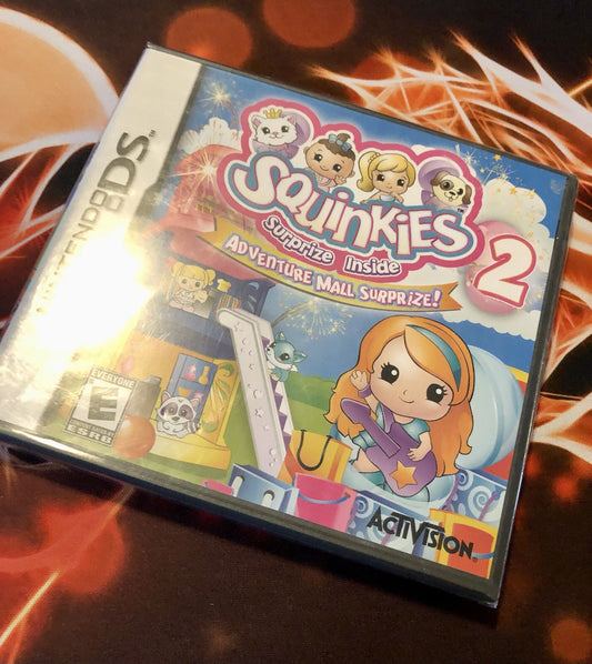 SEALED Squinkies 2: Adventure Mall Surprize Nintendo DS GAME MONSTER CANADA -..-