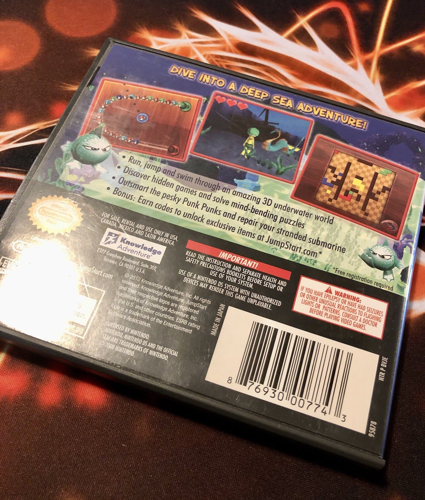Jump Start: Deep Sea Escape (Nintendo DS, 2011) CIB - GAME MONSTER CANADA -..-
