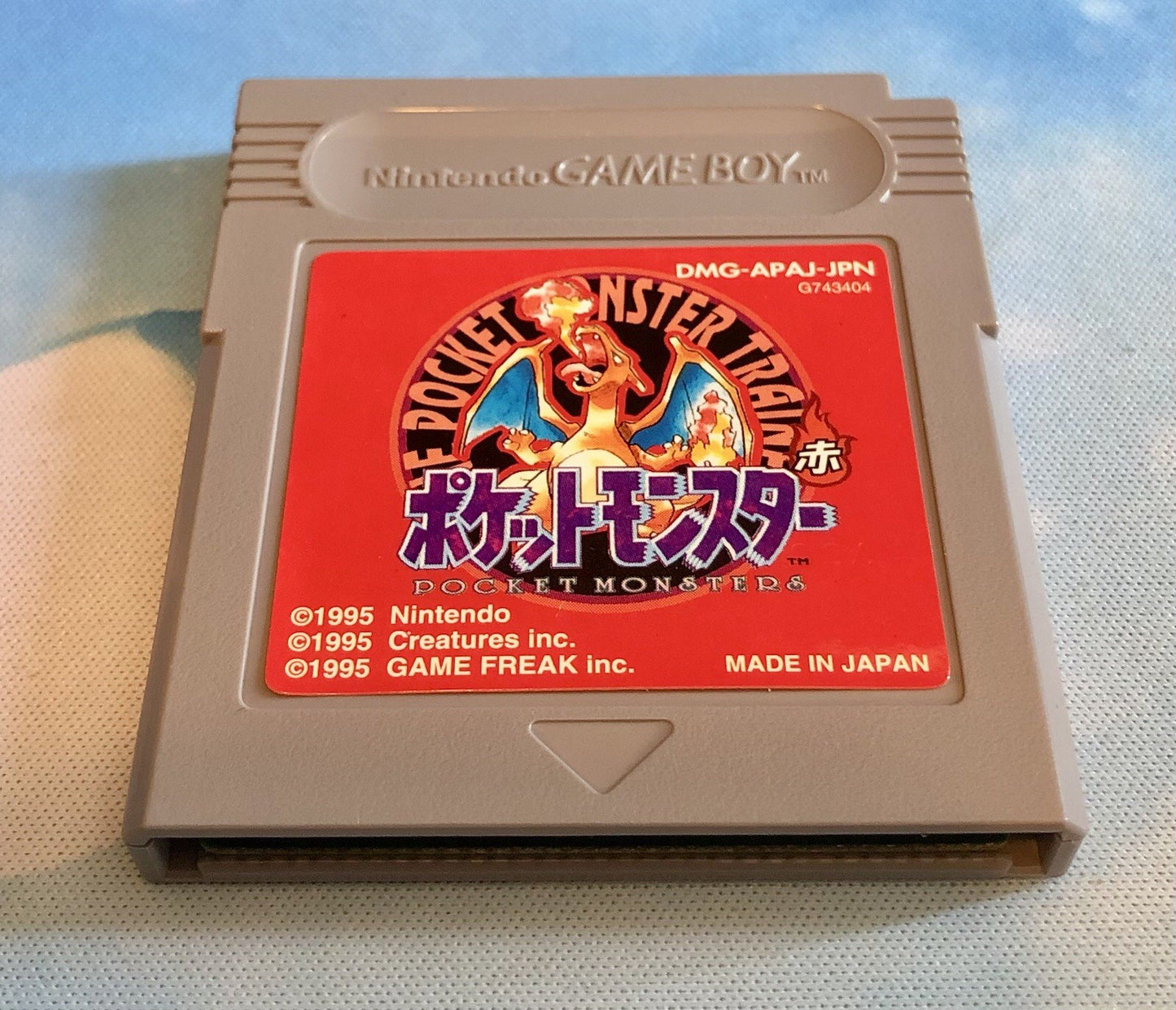 Pocket Monsters Red Pokemon Nintendo Game Boy 1996 Japanese Version New Battery