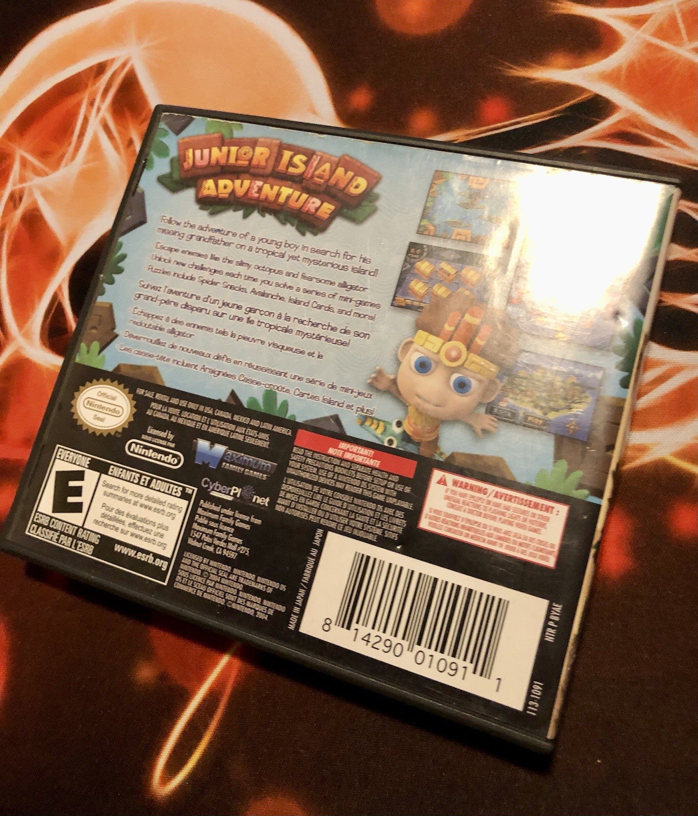 Junior Island Adventure Maximum Games Nintendo DS Tested Authentic Complete CIB