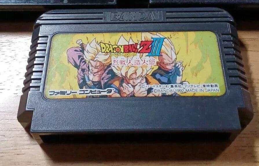 Dragon Ball Z3 Fierce Battle Android NINTENDO Famicom NES Bandai Japan Imports