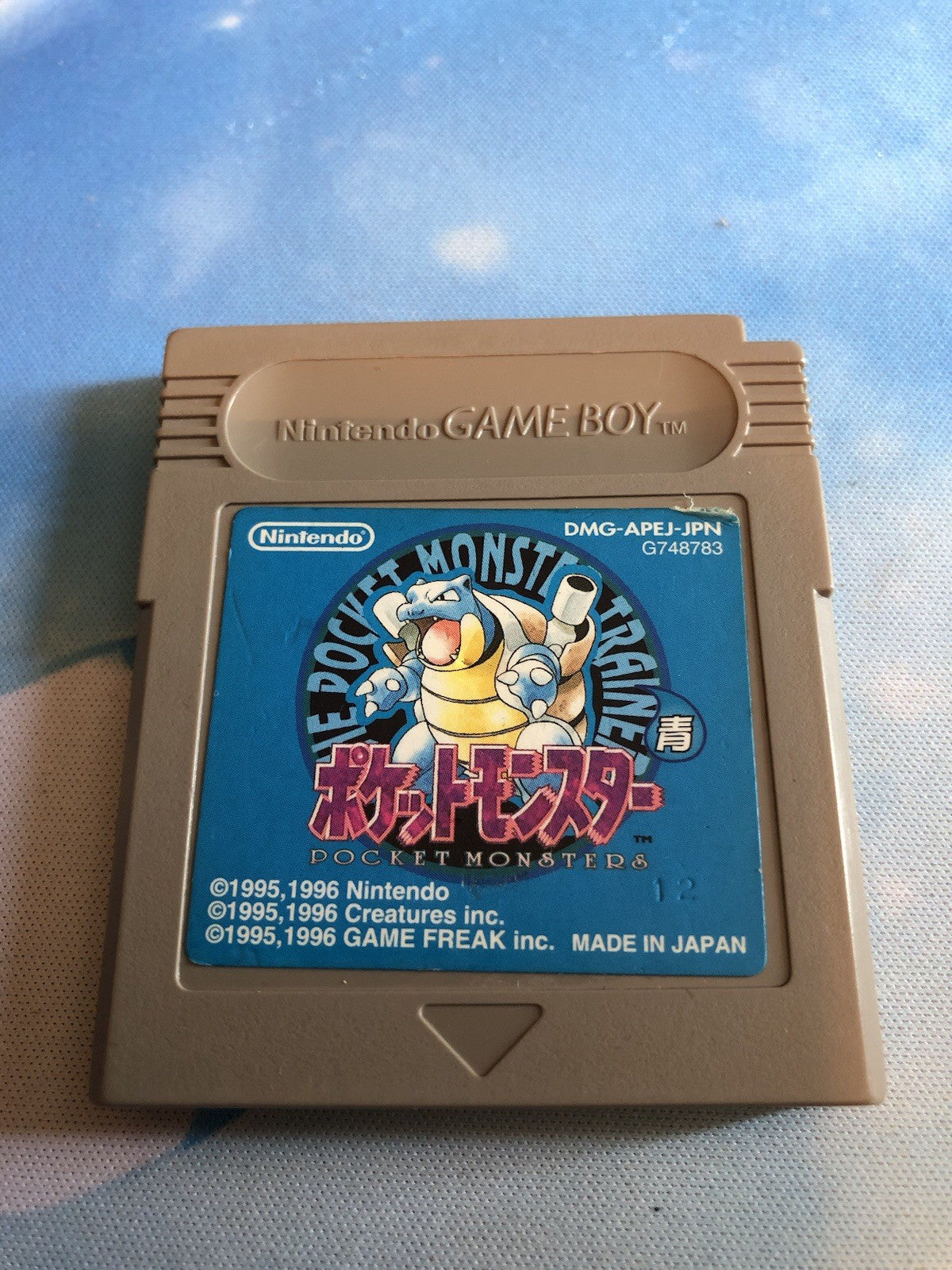 Nintendo Pokémon Blue Version Japanese, Cleaned/New Batt/Tested