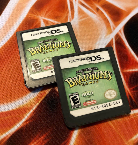 Professor Brainium's Games (Nintendo DS 2008) Authentic GAME MONSTER CANADA -..-