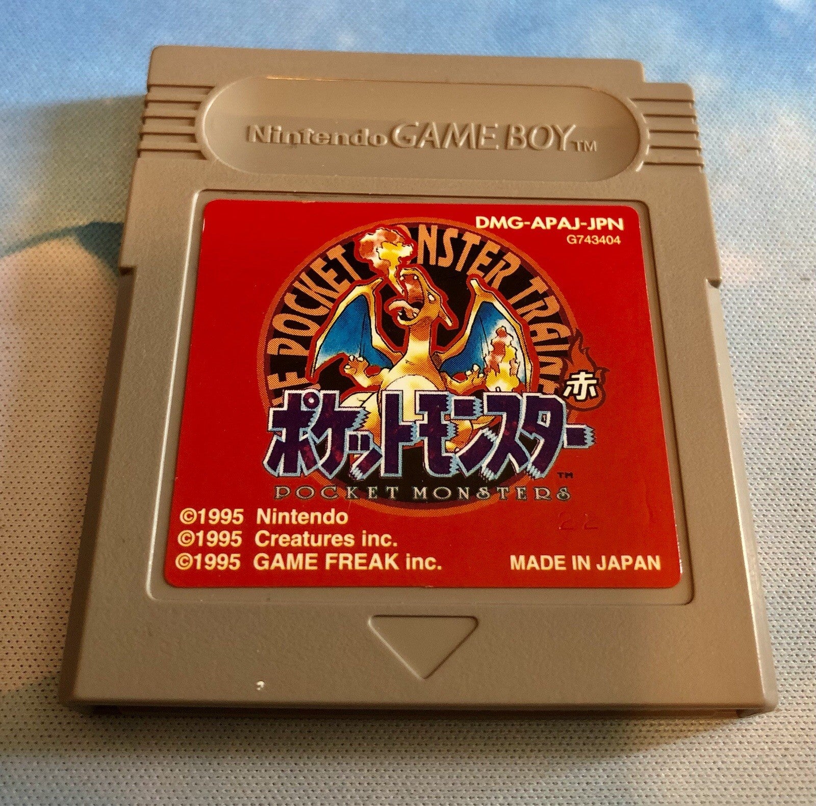 Pokemon Red Nintendo Gameboy Pocket Monsters Japan NTSC-J Japanese + NEW BATTERY