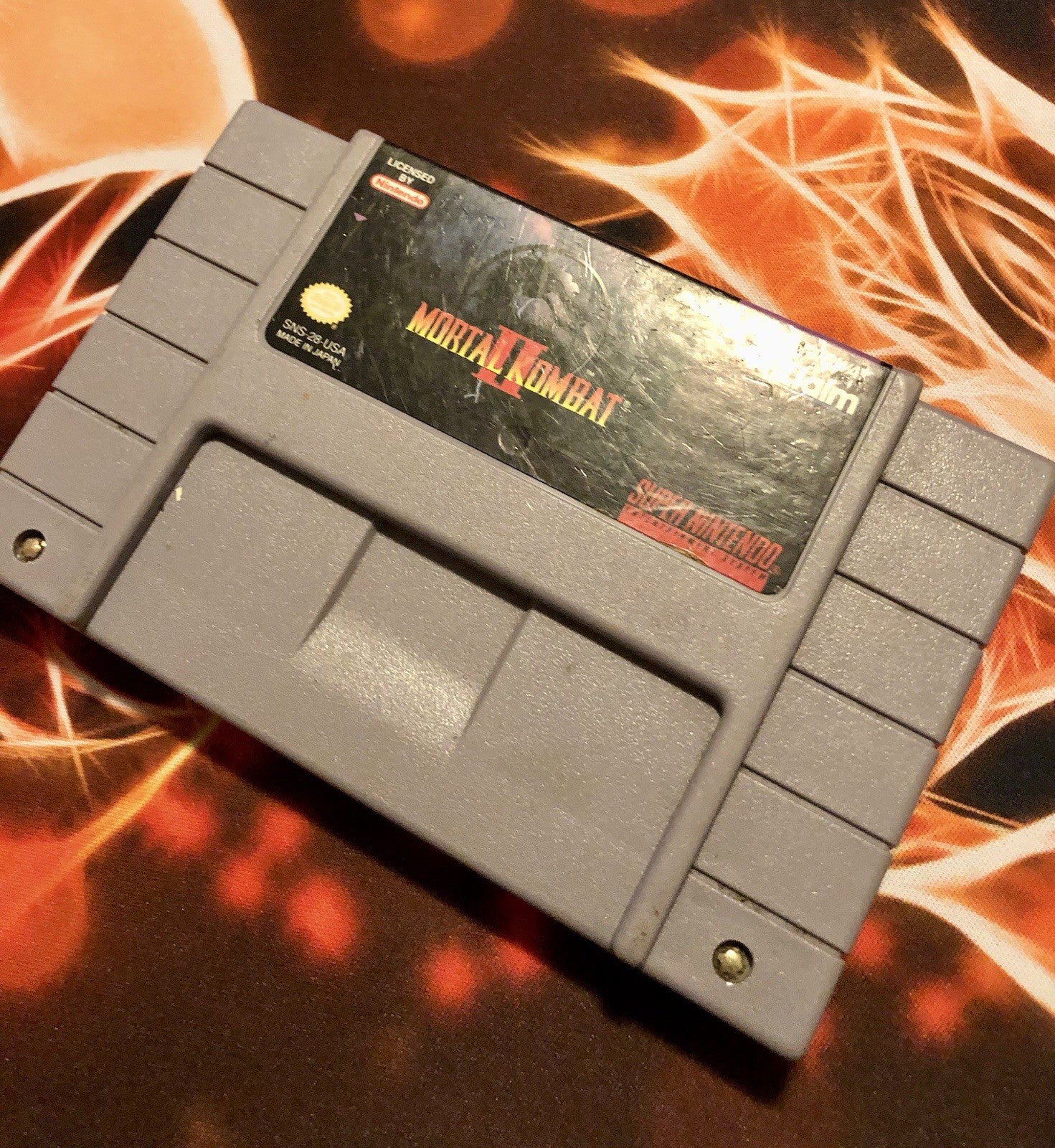 Mortal Kombat II 2 (Super Nintendo Entertainment System, 1994) SNES Authentic
