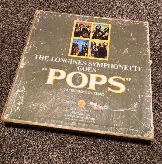 Vintage Longines Symphonette Goes "Pops” Box Set 7 Records Limited Edition