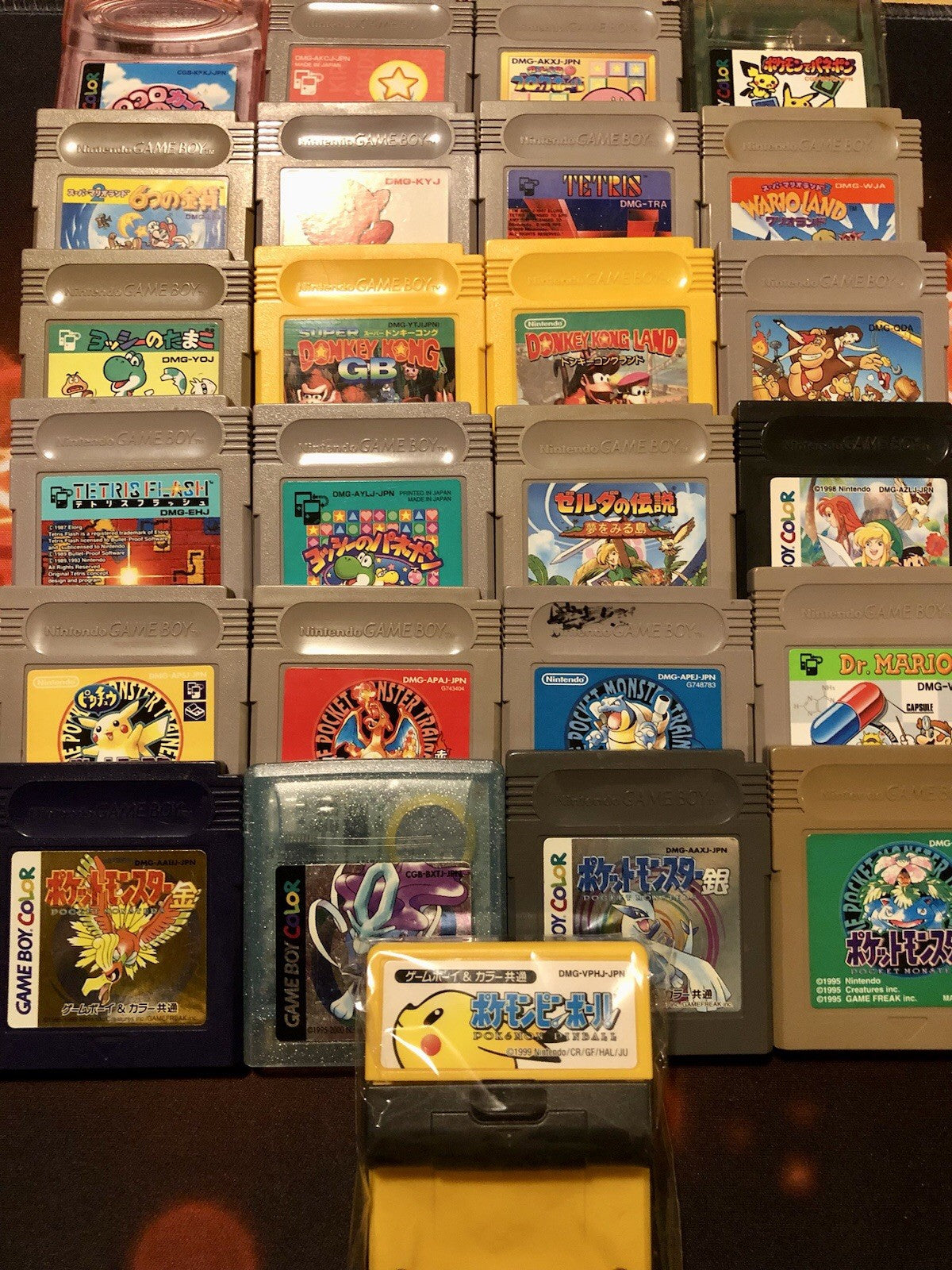 HUGE 25x Gameboy Games Lot JAPAN Pokemon Kirby Zelda GAME MONSTER CANADA -..-
