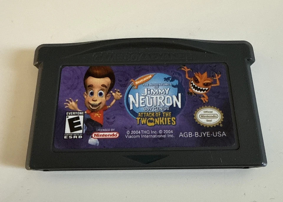 GBA Jimmy Neutron Attack Of The Twinkies Game boy Advance GAME MONSTER CANADA
