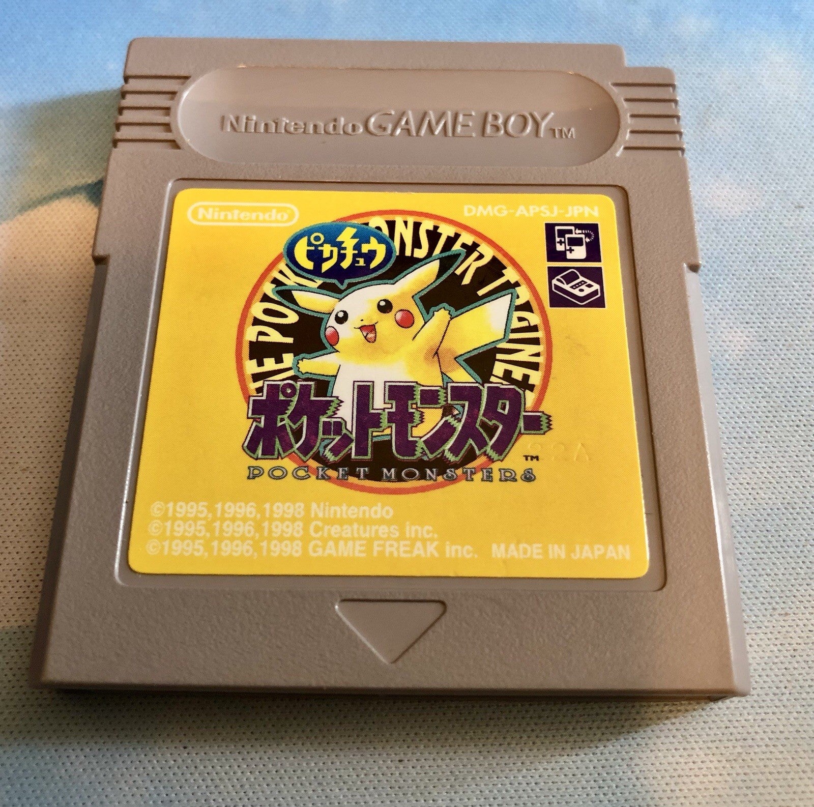 Pokemon Yellow Pikachu Used GameBoy GB Game Boy Japanese Authentic Japan NTSC-J