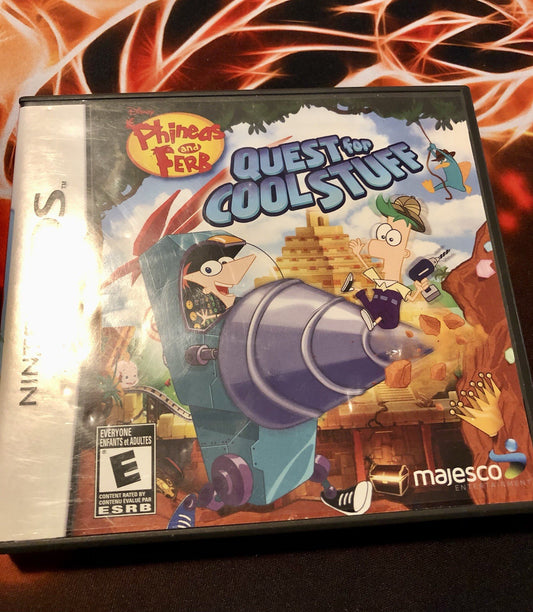 Phineas and Ferb: Quest for Cool Stuff Nintendo DS 2013 GAME MONSTER CANADA -..-