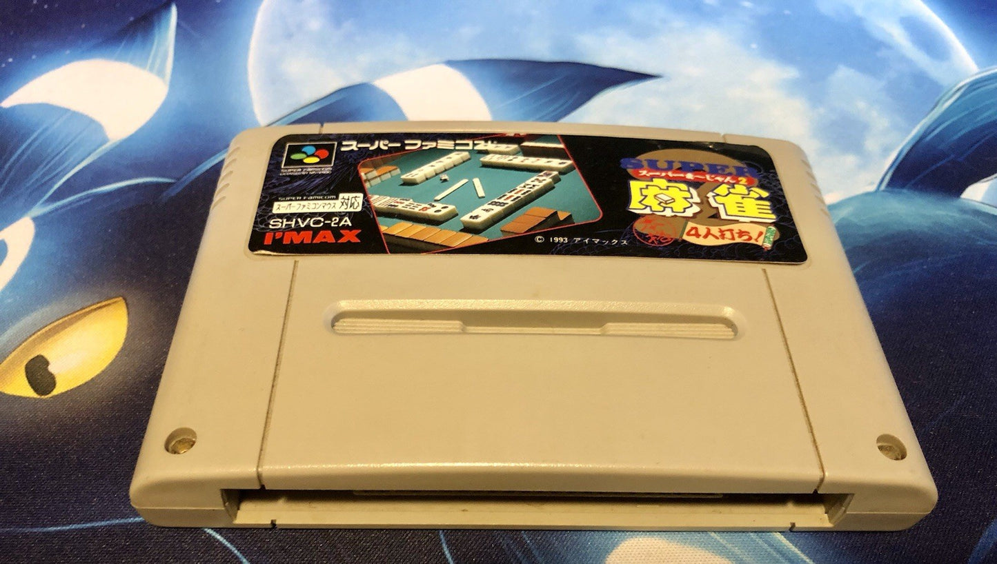 Super Mahjong 2 Honkaku 4-Nin Uchi Super Famicom SFC Japan import US Seller