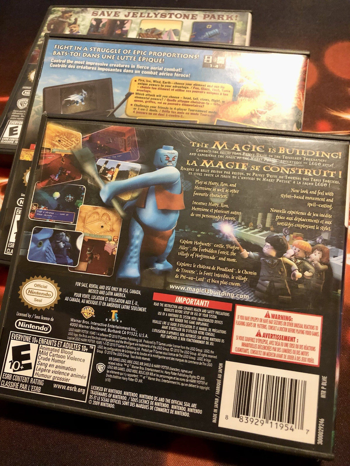 Lego Harry Potter - Battle of Giants: Dragons - Yogi Bear Nintendo DS CIS  x3