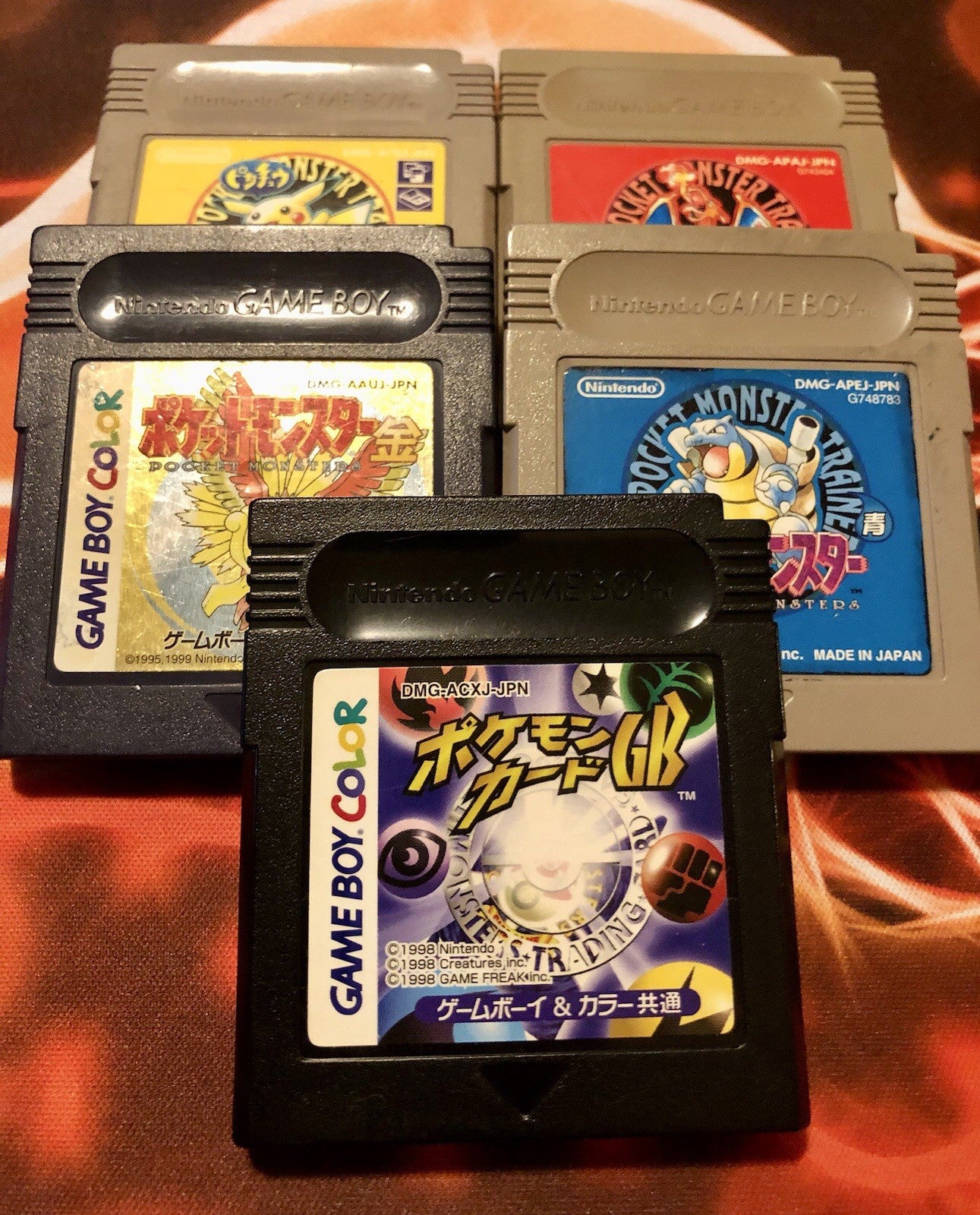 Nintendo Gameboy Advance GBA SP + 5 Japan Pokemon - GAME MONSTER CANADA -..-