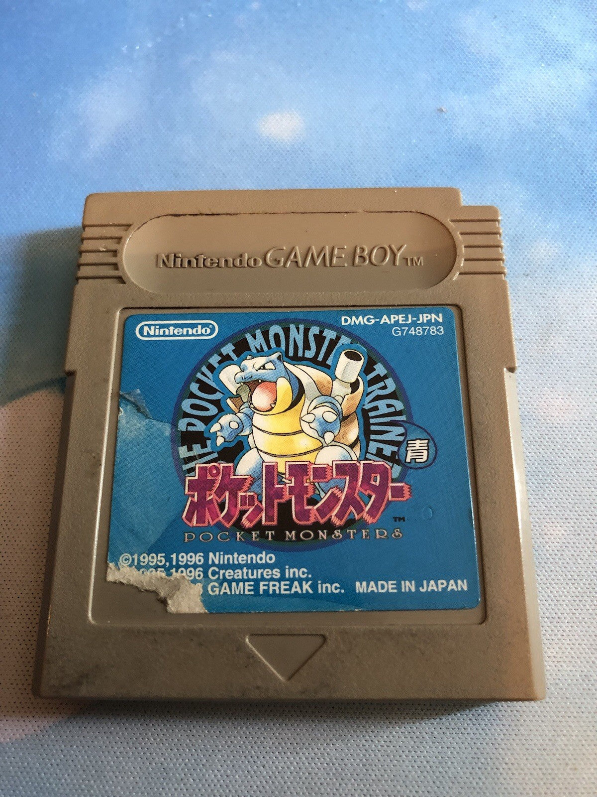 Nintendo Pokémon Blue Version Japanese, Cleaned/New Batt/Tested
