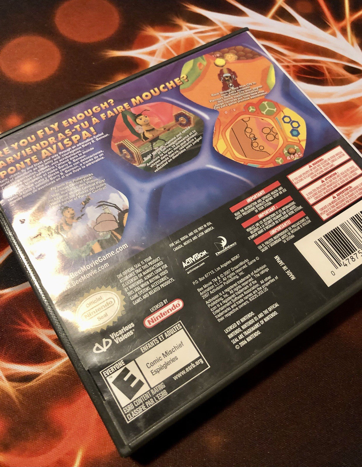 Bee Movie Game (Nintendo DS, 2007) Authentic GAME MONSTER CANADA -..-