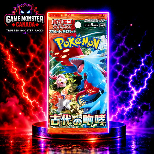 Pokémon TCG: Ancient Roar SV4K Japanese Booster Pack – Factory Sealed