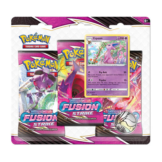 Pokémon TCG: Sword & Shield: Fusion Strike: 3 Pack Blister (Sealed)