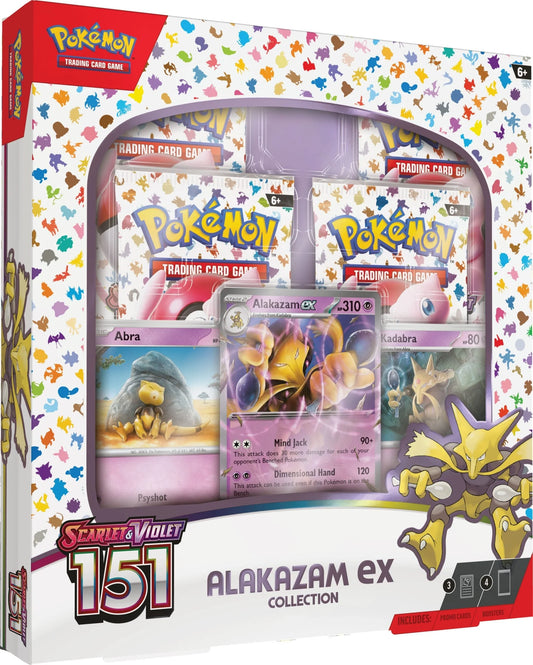 Pokemon - Scarlet and Violet - 151 - Alakazam ex Collection Box (Sealed)