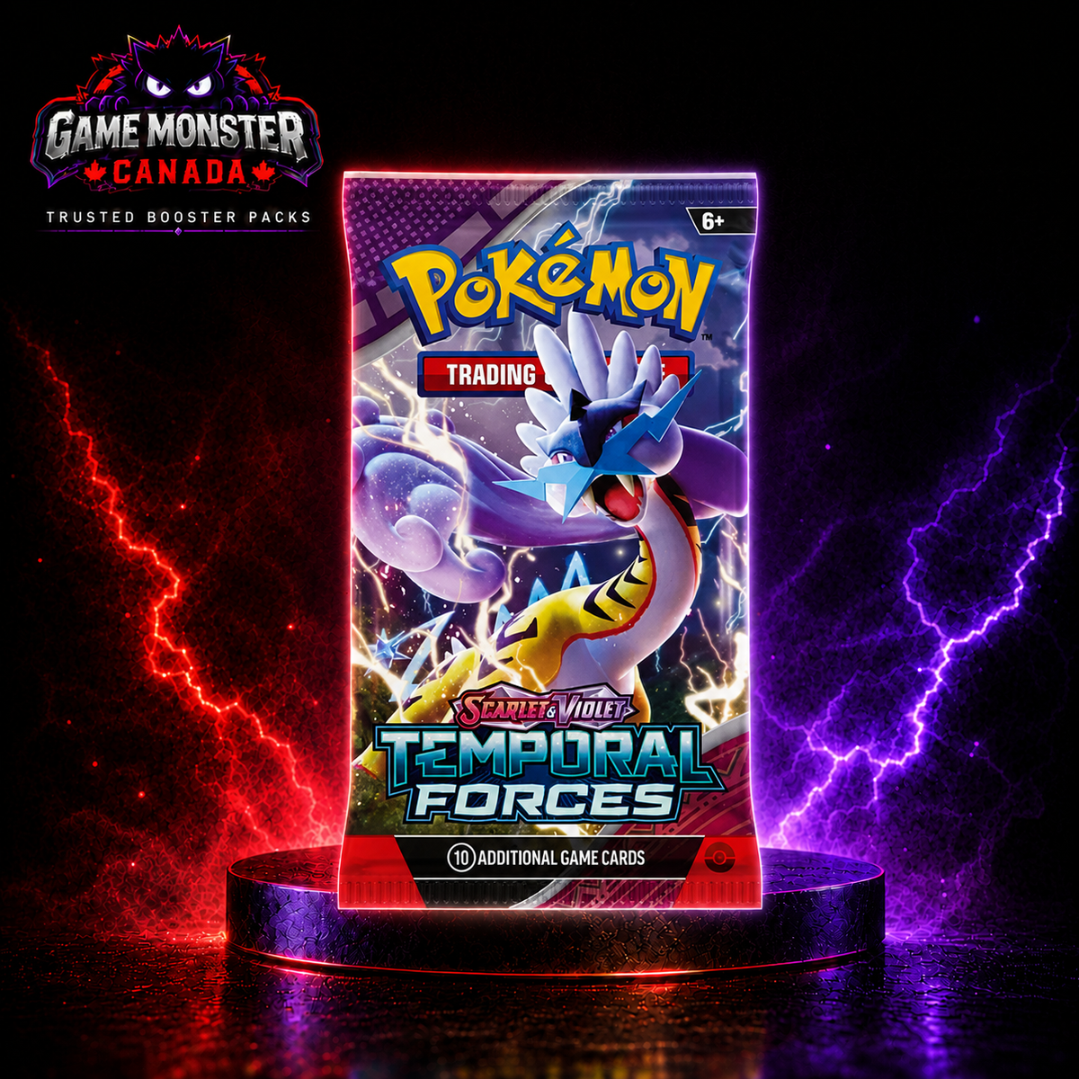 Pokémon TCG: Scarlet & Violet—Temporal Forces Booster Pack – Factory Sealed