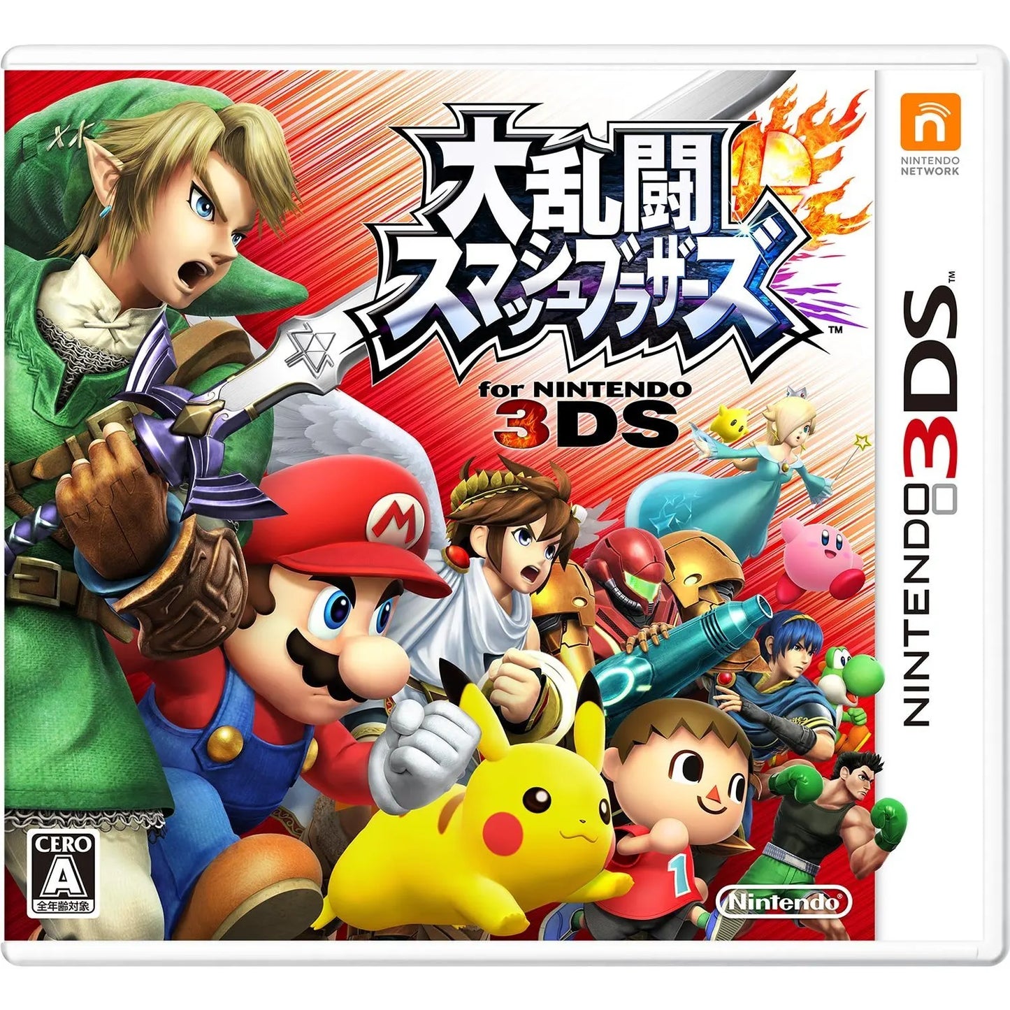 Super Smash Bros Dairantou Smash Bros 3DS Japanese (Game and Case, No Manual)