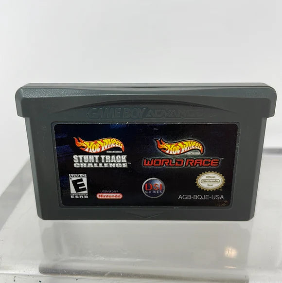 2 Games in 1 Double Pack: Hot Wheels: Stunt Track & World Race GBA