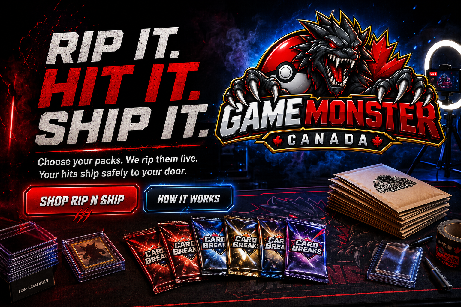 Game Monster Canada Rip N Ship