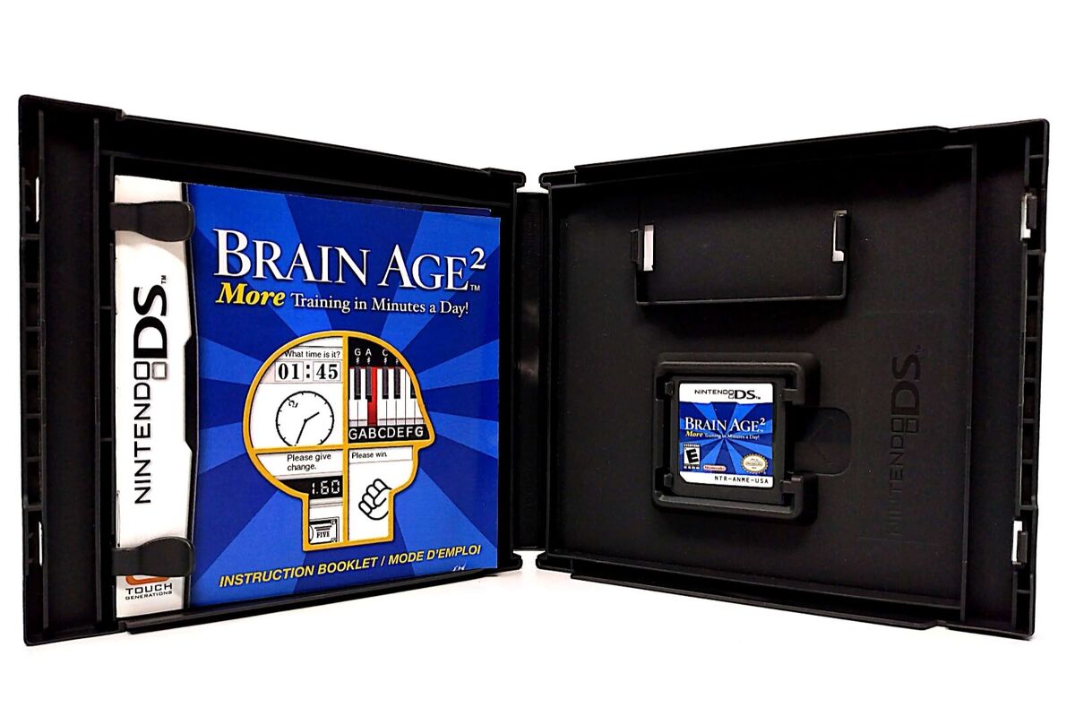 Brain Age 2: More Training In Minutes A Day (Nintendo DS 2007) CIB