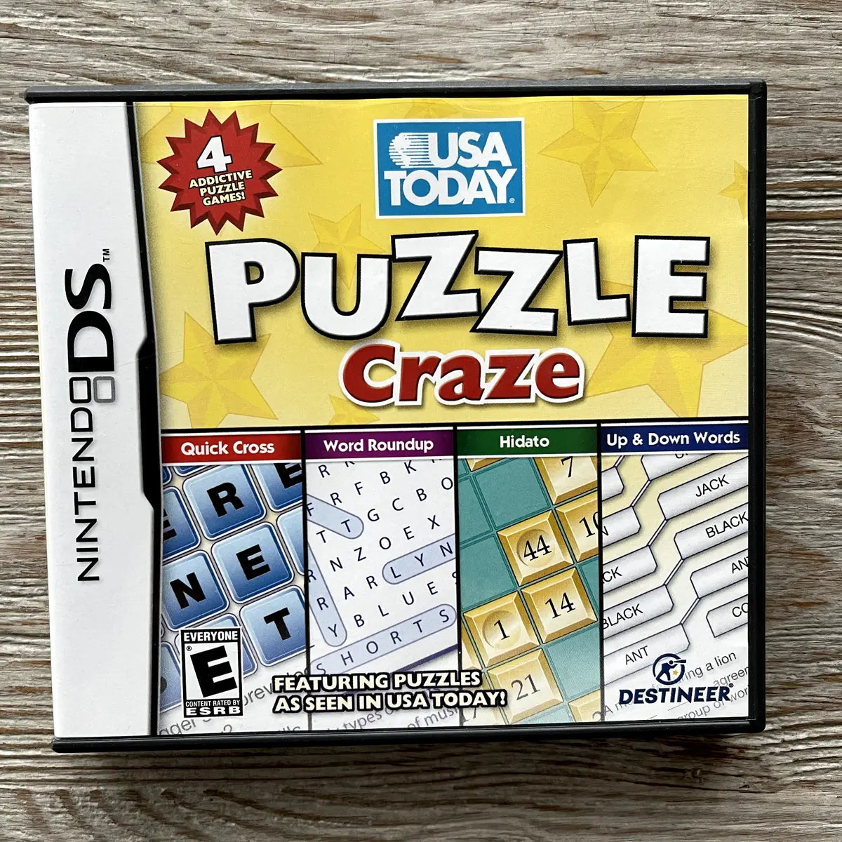 USA Today Puzzle Craze (Nintendo DS, 2009) CIB