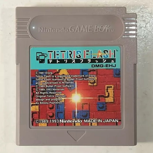 Japanese TETRIS FLASH Nintendo Gameboy GB Game Boy Japan Import