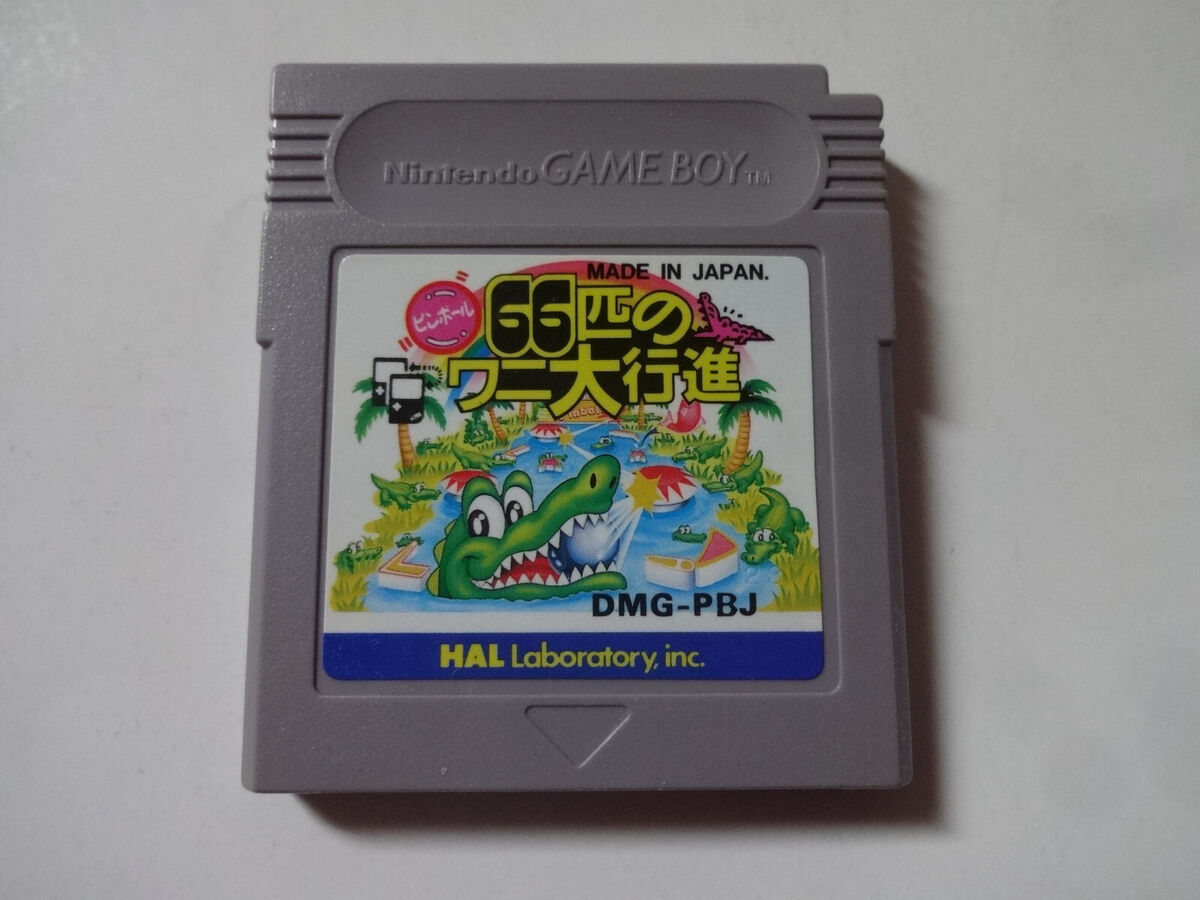 Pinball 66 Hiki no Wani Daikoushin! Nintendo GameBoy Japan Import DMG-PBJ HAL