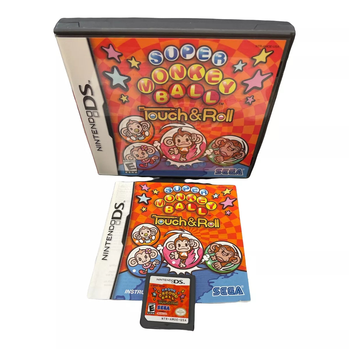 Super Monkey Ball: Touch & Roll (Nintendo DS, 2006) Complete in Box CIB SEGA