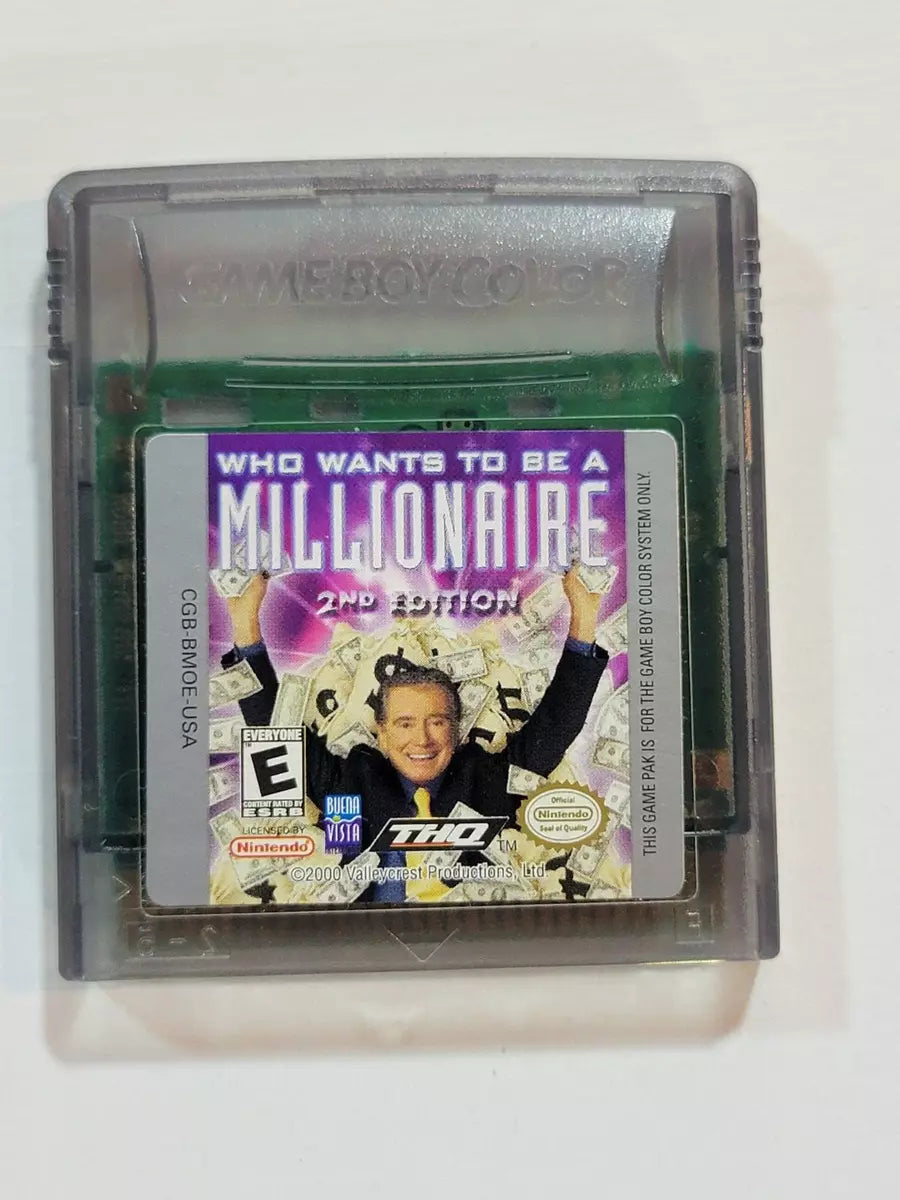 Who Wants to be a Millionaire 2nd Edition Nintendo GameBoy Color