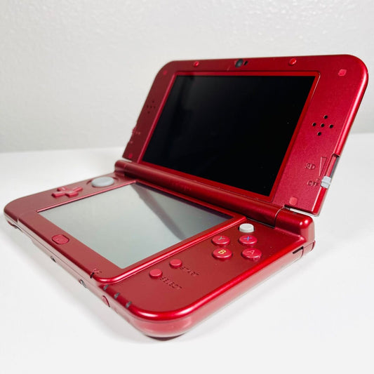 New Nintendo 3DS XL LL Metallic Red Console w/ Accessories