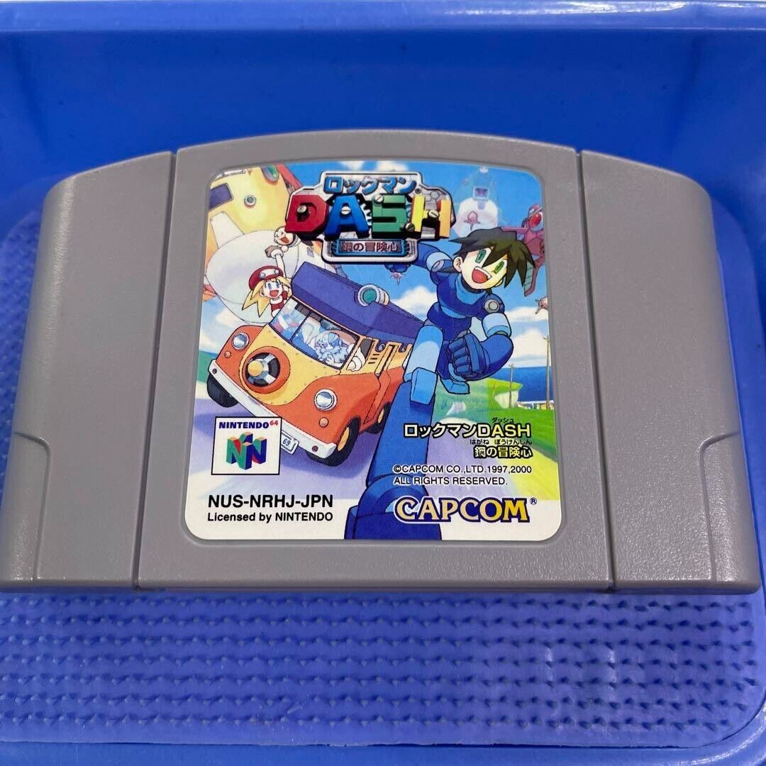 Rockman Dash Megaman Legends NUS-NRHJ-JPN For Nintendo 64 N64 JAPANESE NTSC-J