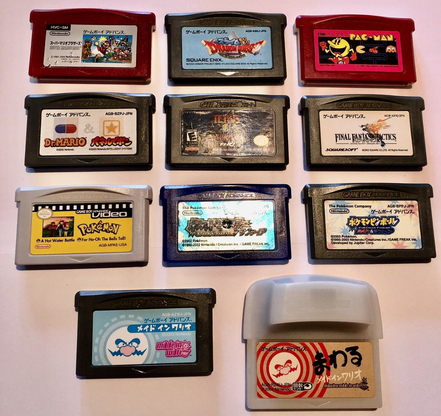 Premium Nintendo Game Boy Advance GBA Bundle (Includes 11 Japanese Import Games)