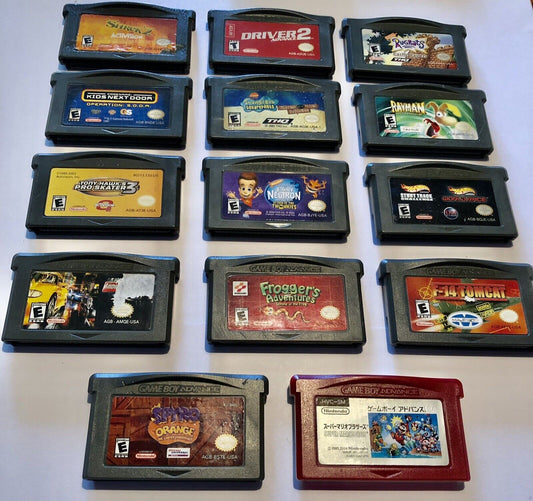 🤩Huge Nintendo Game Boy Advance GBA Lot Bundle 14 x Games Super Mariobros