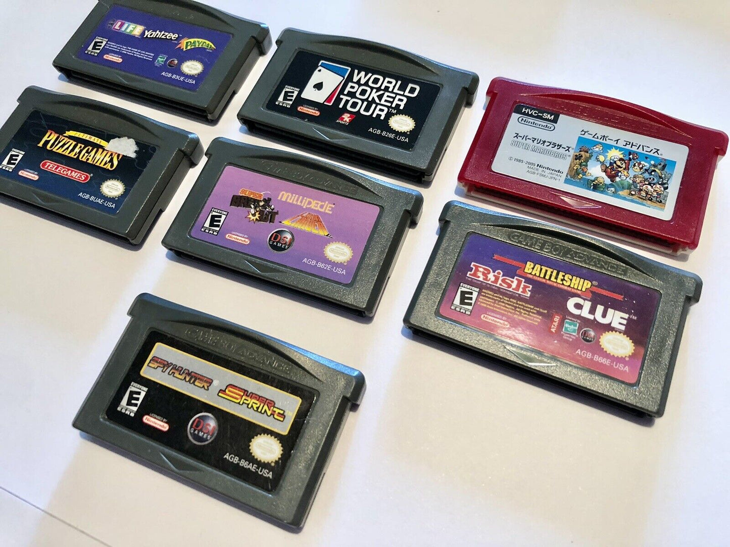 Puzzle Lovers Nintendo Game Boy Advance GBA Lot with 7 Games!