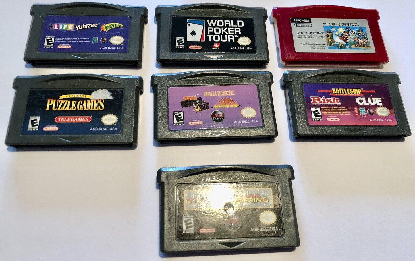 Puzzle Lovers Nintendo Game Boy Advance GBA Lot with 7 Games!