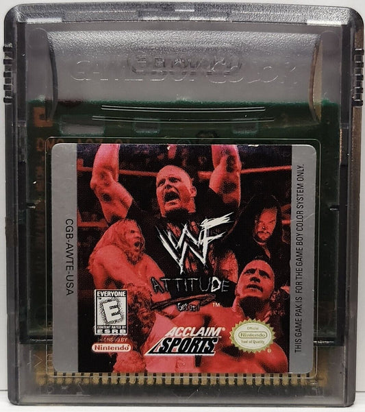 WWF Attitude (Nintendo Game Boy Color, 1999) GBC