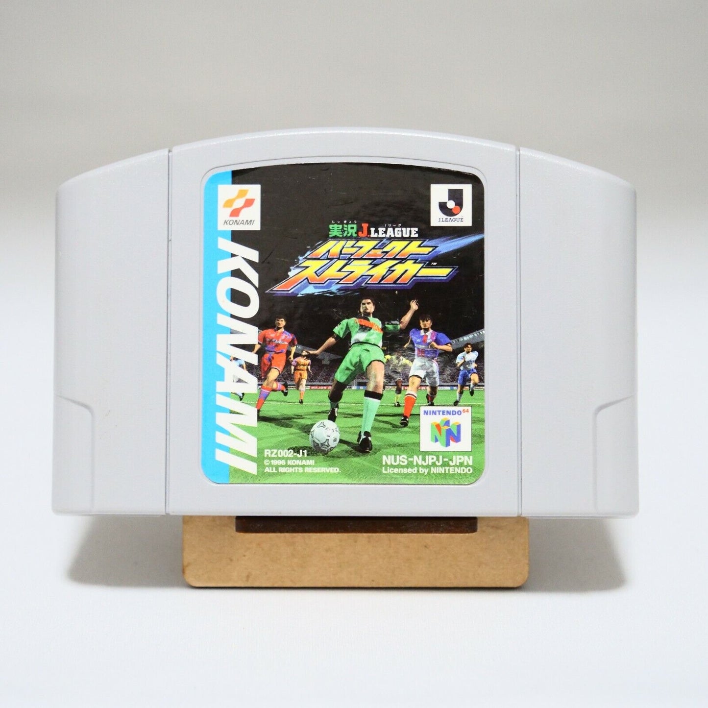 N64 used game Jikkyo J league perfect striker Konami NTSC-J japan