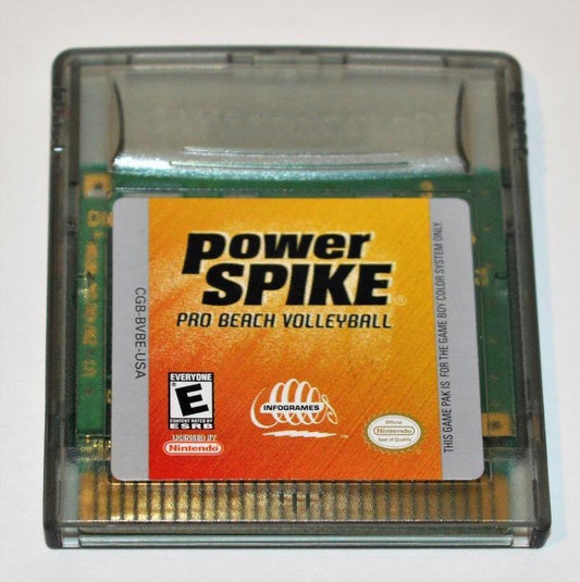 Power Spike Pro Beach Volleyball (Nintendo Game Boy Color, 2000) GBC