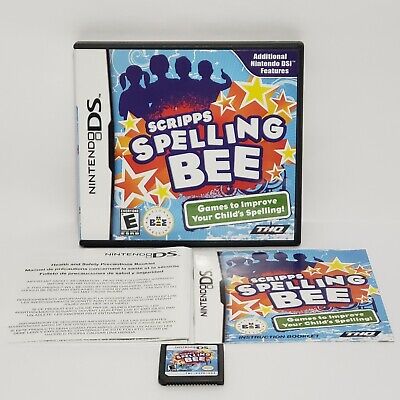 Scripps Spelling Bee (Nintendo DS, 2010) Complete, CIB